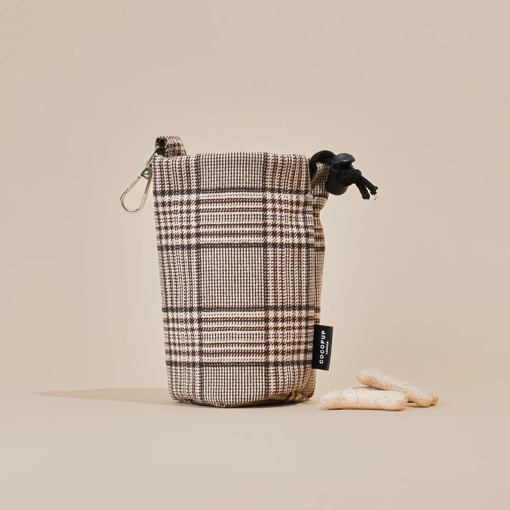 Pup Plaid Treat Pouch