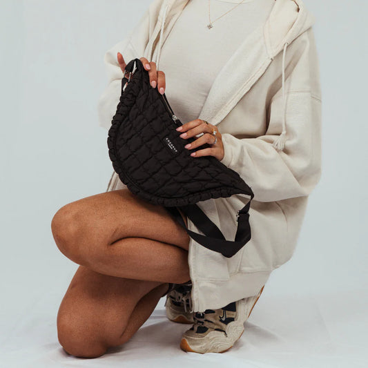 Crossbody Crescent Dog Walking Bag - Onyx (Contact us to pre-order batch 2)