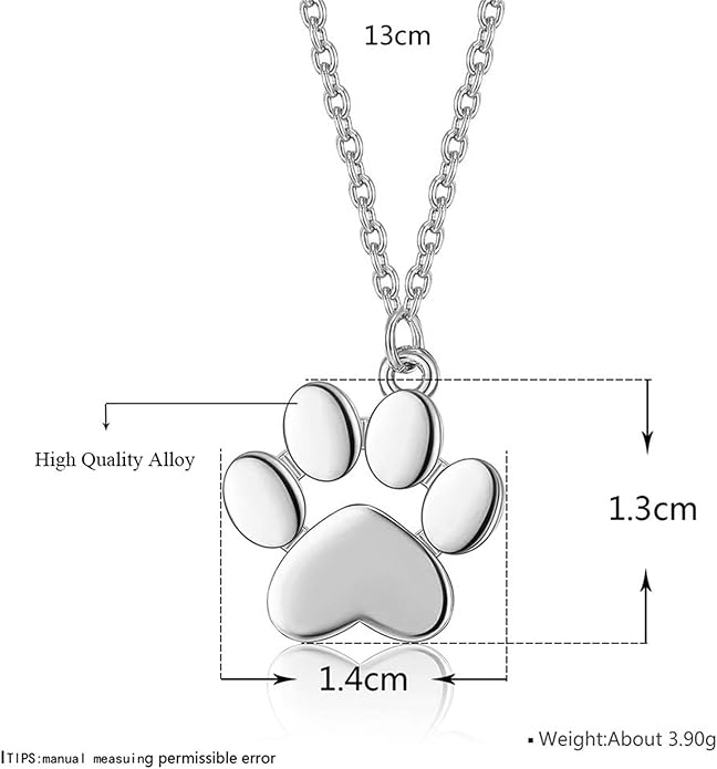 Paw Print Necklace