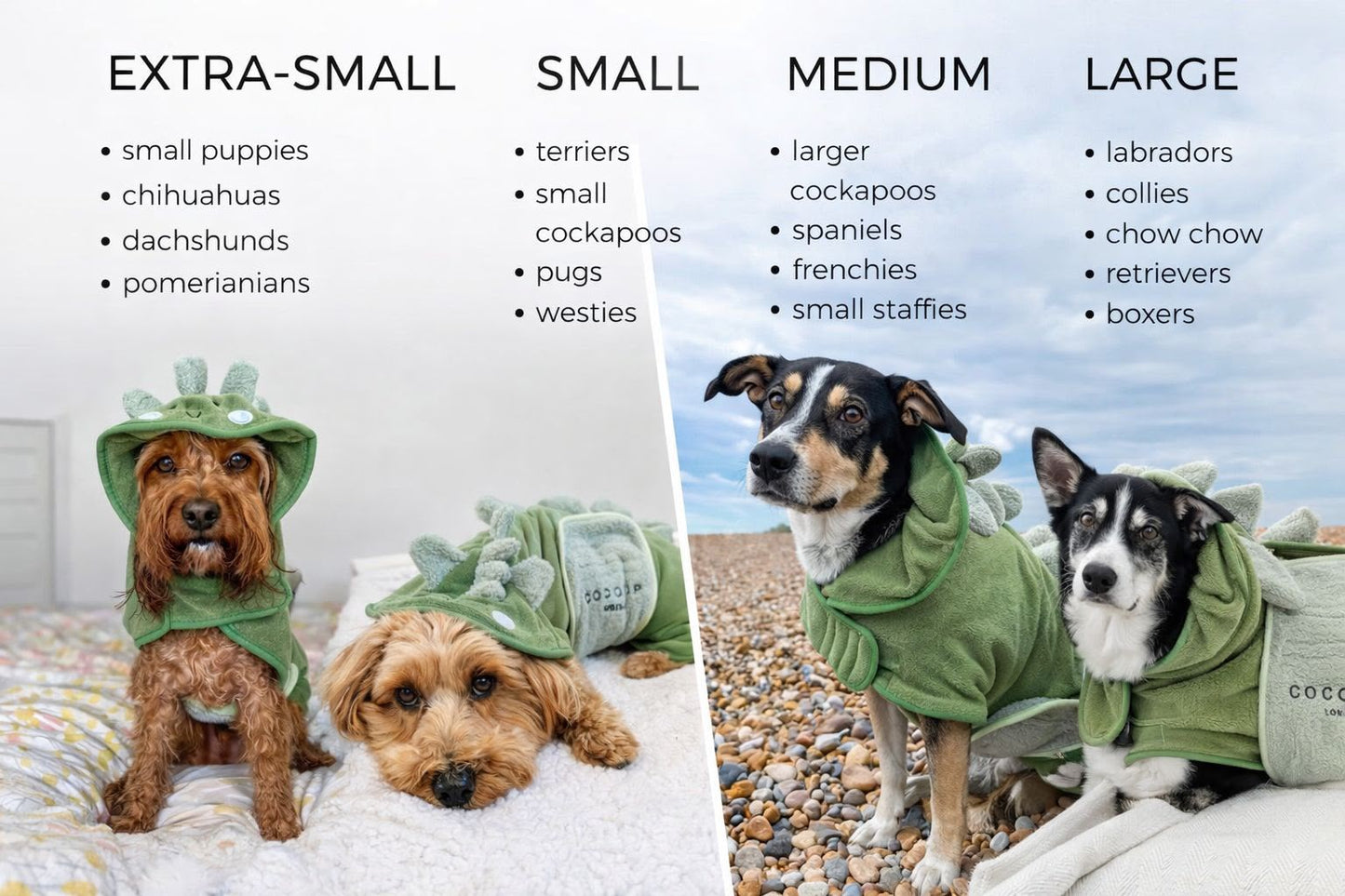 Dinopup Dog Bathrobe