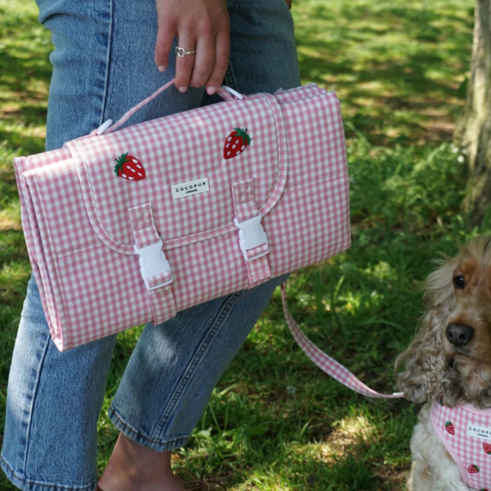 Travel Mat - Strawberry Picnic