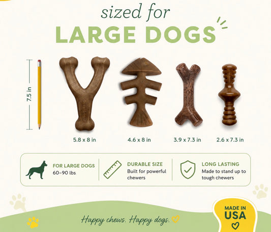 Benebone Durable Dog Chew Toy (Sized for Medium/Large Breeds)