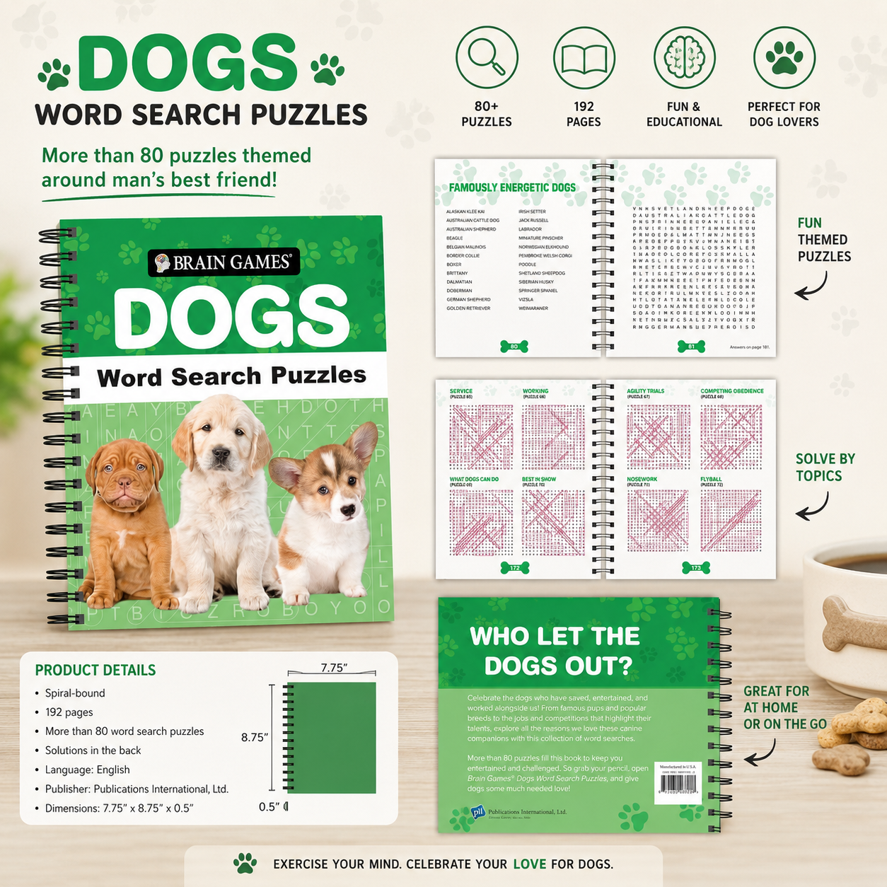 Dogs Word Search Puzzle Book
