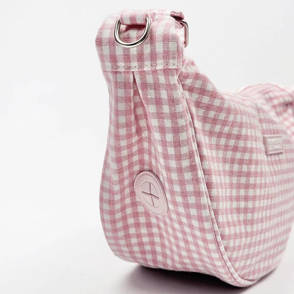 Crossbody Crescent Dog Walking Bag - English Rose