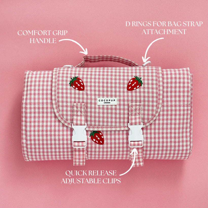 Travel Mat - Strawberry Picnic