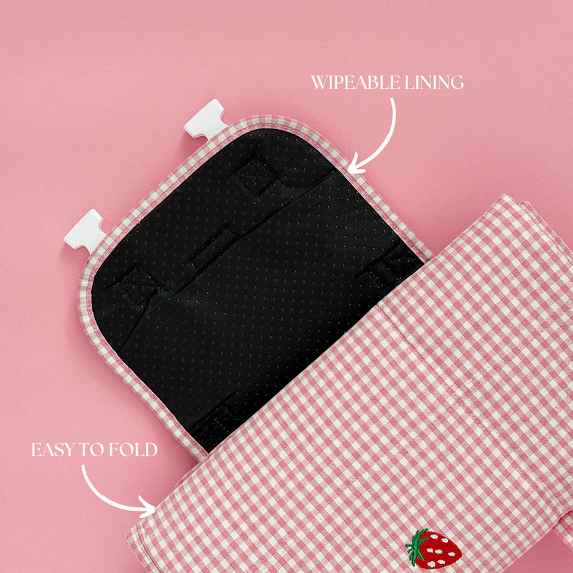 Travel Mat - Strawberry Picnic