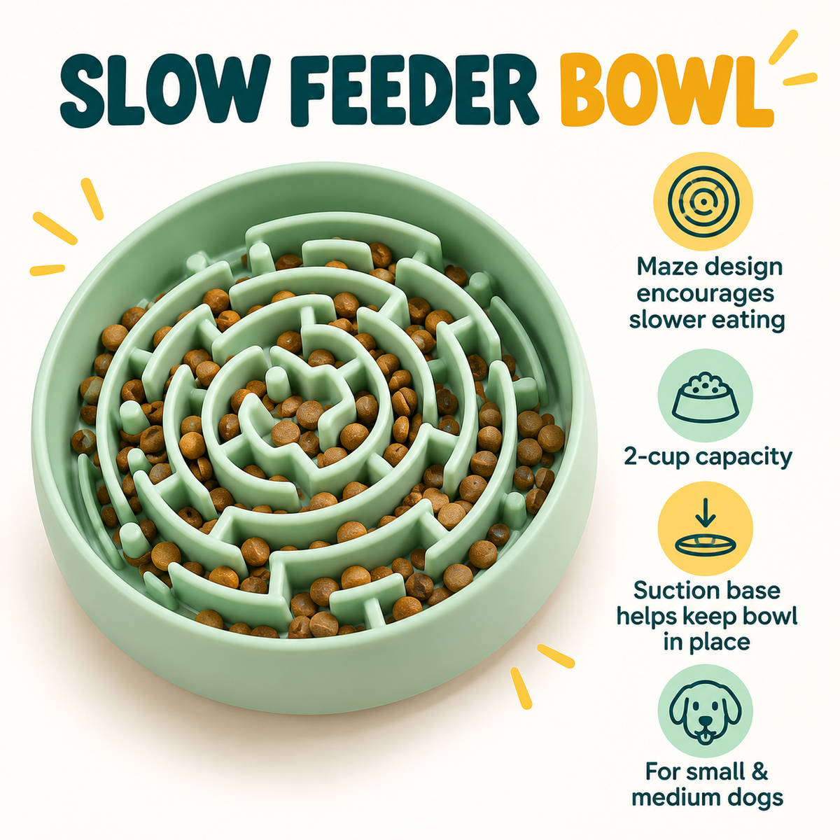 Pawzzle Slow Feeder Bowl