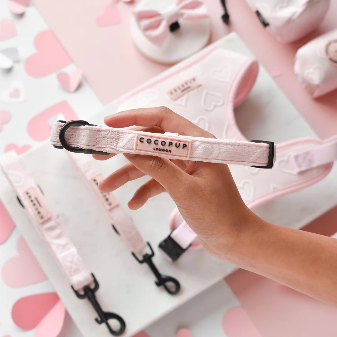 Baby Pink Heart Heart Collar