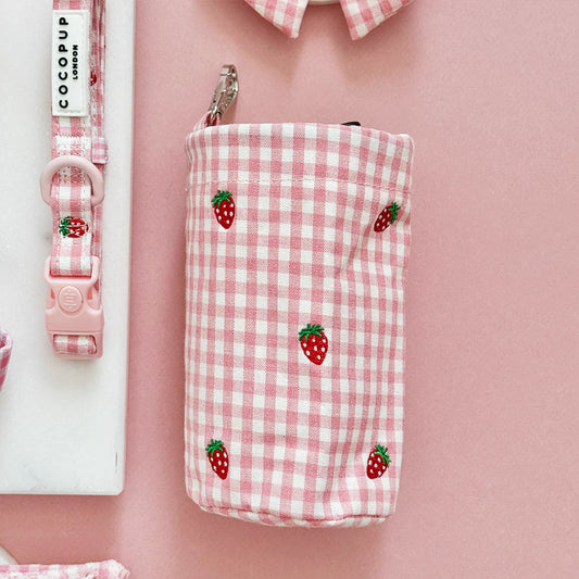 Strawberry Picnic Drawstring Treat Pouch