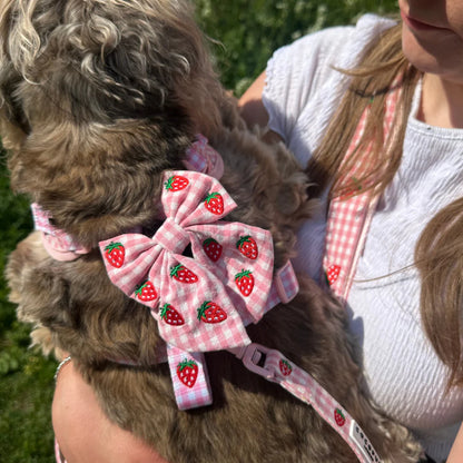 Strawberry Picnic Sailor Bow Tie
