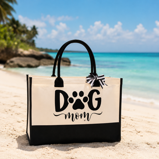 Dog Mom Tote Bag