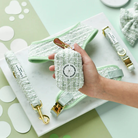 Matcha Tweed Poop Bag Holder - Bridgerton