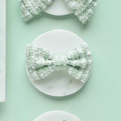 Matcha Tweed Bow Tie - Bridgerton