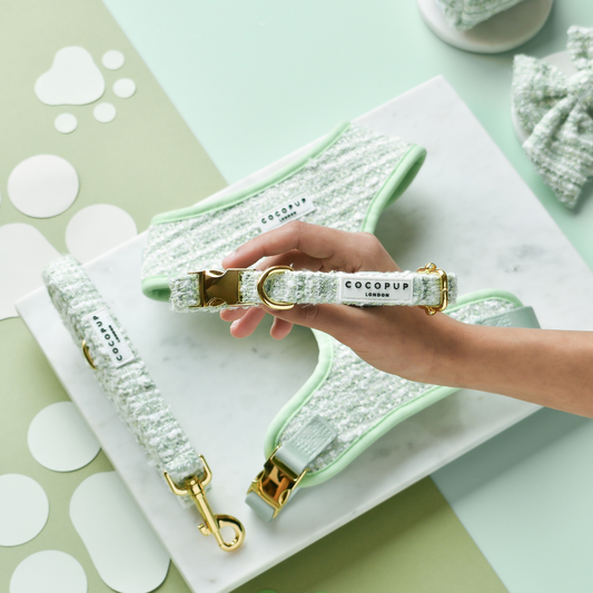 Matcha Tweed Collar - Bridgerton