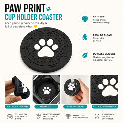 Paw on the Go Car Coaster