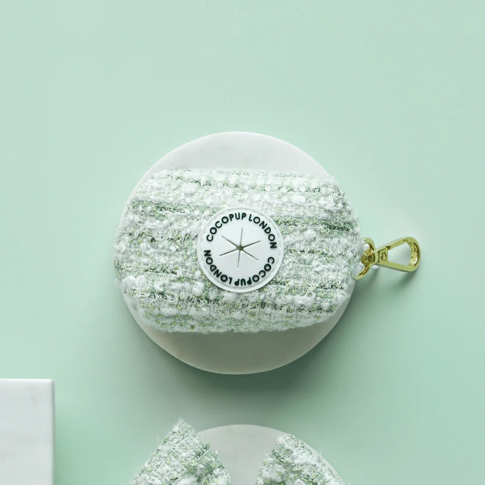 Matcha Tweed Poop Bag Holder - Bridgerton