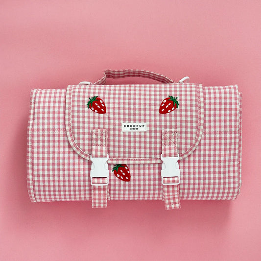 Travel Mat - Strawberry Picnic