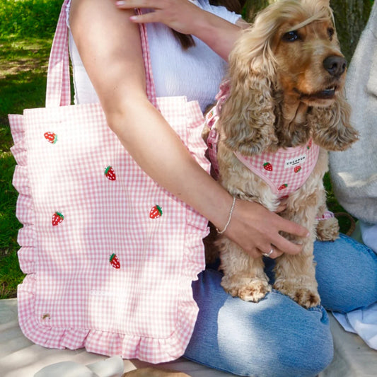Strawberry Picnic Tote Bag