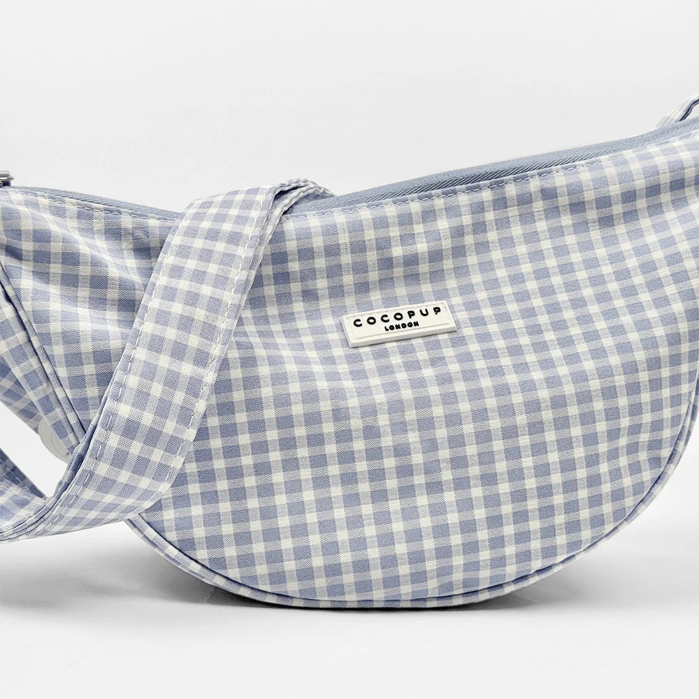Crossbody Crescent Dog Walking Bag - English Blue