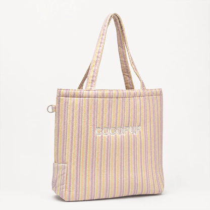 Pastel Stripes Cabana Tote Bag