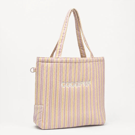 Pastel Stripes Cabana Tote Bag