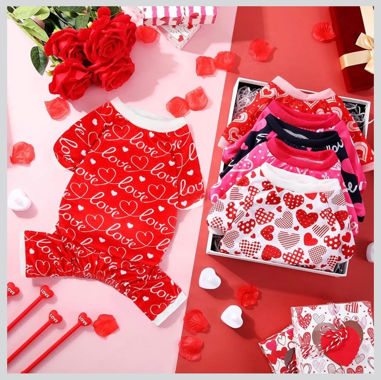 Valentine’s Pupper Pajamas
