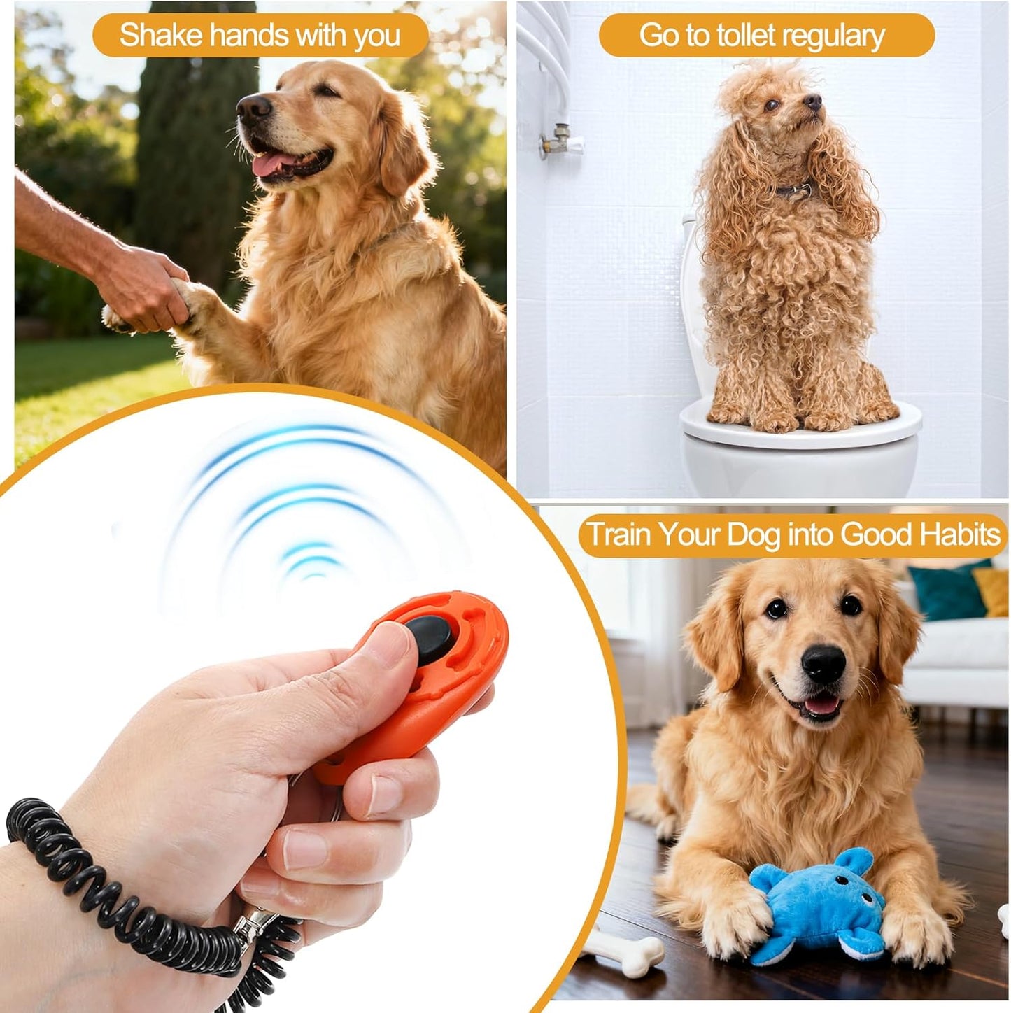 Puppy Training Clicker with Wrist Strap