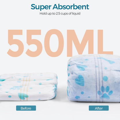 Dog Belly Wrap Diapers (Disposable) - Male