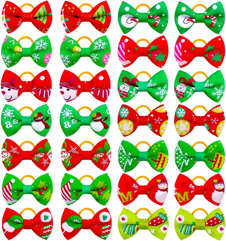 Christmas Dog Hair Mini-Bows