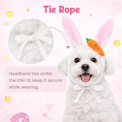 Easter Bunny Ears Headband For Dogs