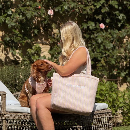 Pastel Stripes Cabana Tote Bag