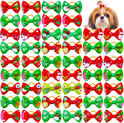 Christmas Dog Hair Mini-Bows