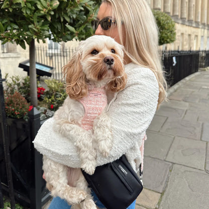 Pink Tweed Harness - Bridgerton