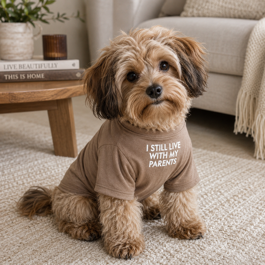 I Still Live With My Parent Dog Shirts