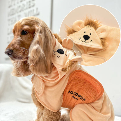 Roary The Lion Dog Bathrobe