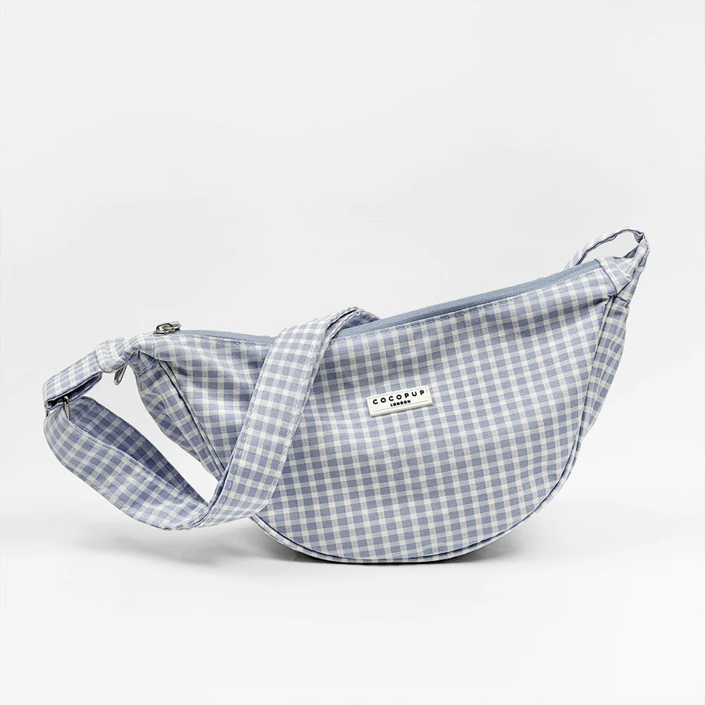 Crossbody Crescent Dog Walking Bag - English Blue