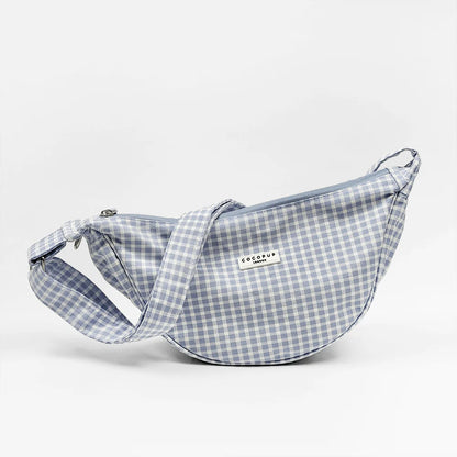 Crossbody Crescent Dog Walking Bag - English Blue