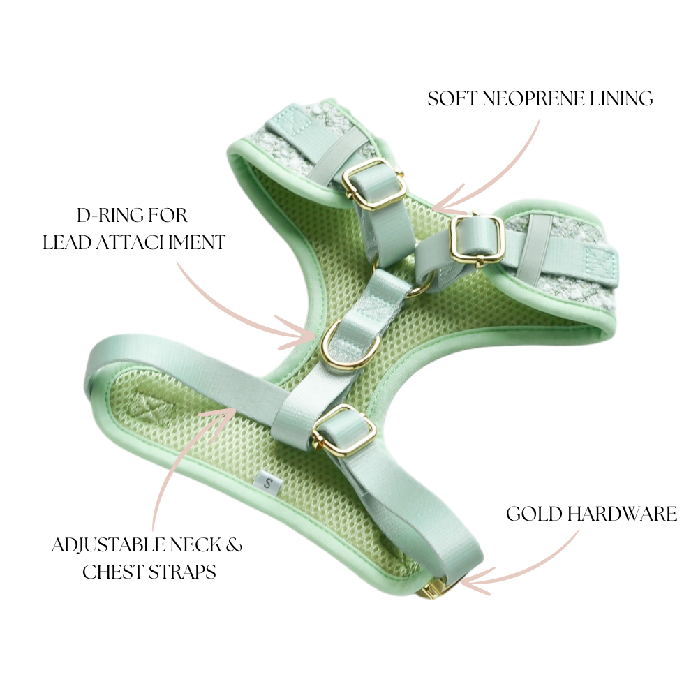 Matcha Tweed Harness - Bridgerton