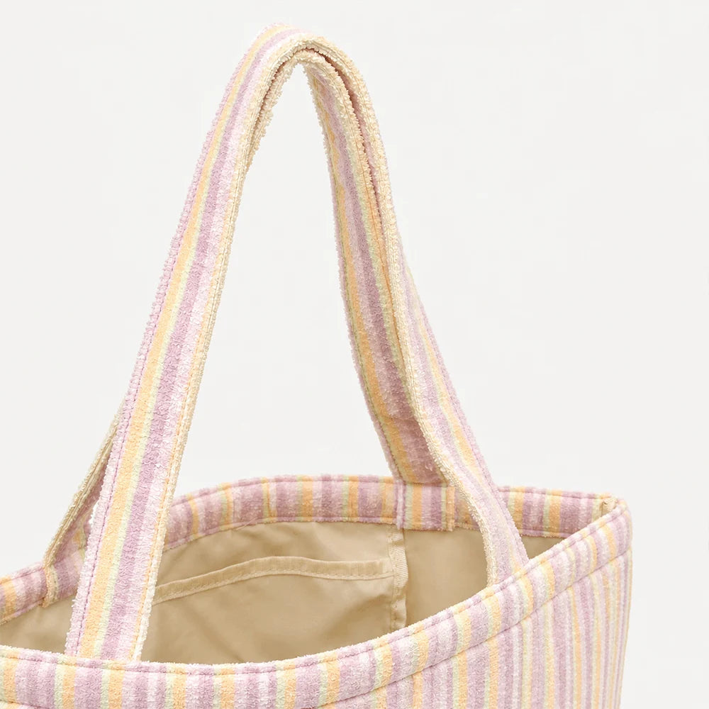 Pastel Stripes Cabana Tote Bag