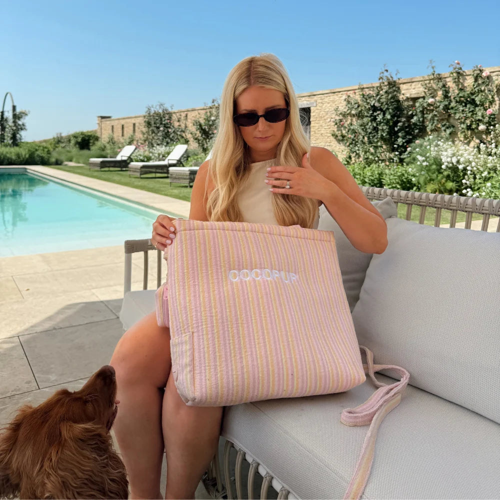 Pastel Stripes Cabana Tote Bag