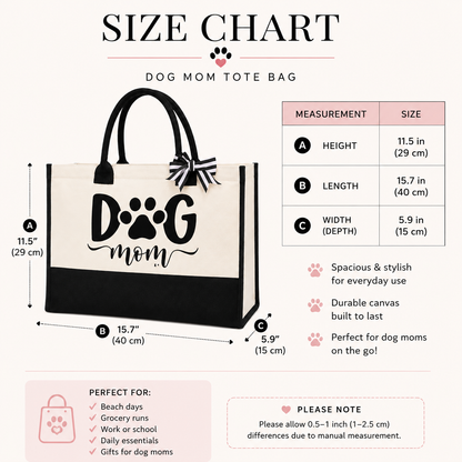 Dog Mom Tote Bag
