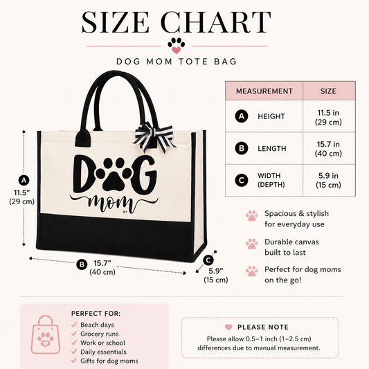 Dog Mom Tote Bag