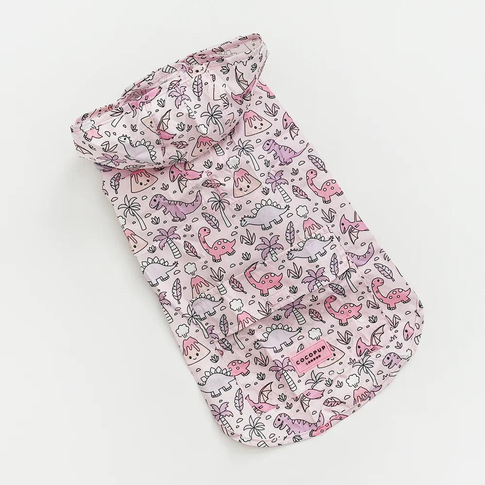 Princess Dino Dog Raincoat