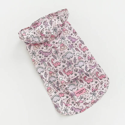 Princess Dino Dog Raincoat