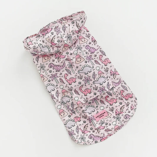 Princess Dino Dog Raincoat