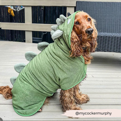 Dinopup Dog Bathrobe