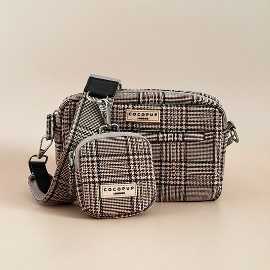 Pup Plaid Viral Dog Walking Bag