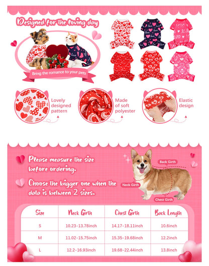 Valentine’s Pupper Pajamas