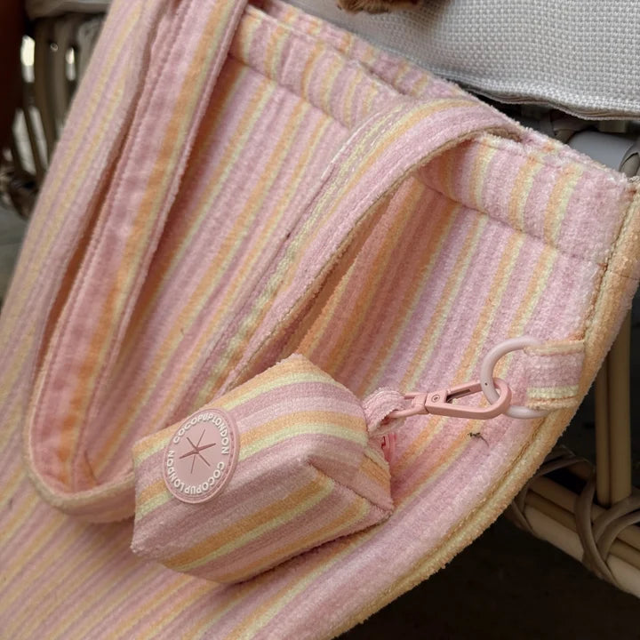 Pastel Stripes Cabana Poop Bag Holder