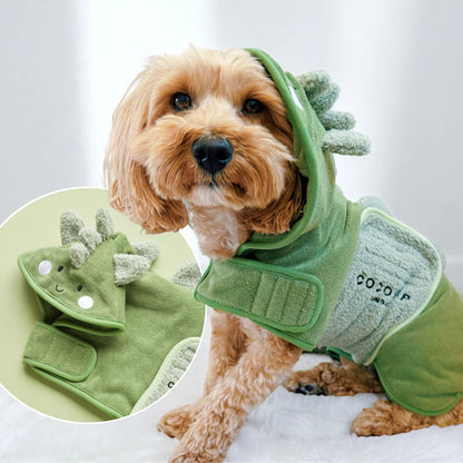 Dinopup Dog Bathrobe